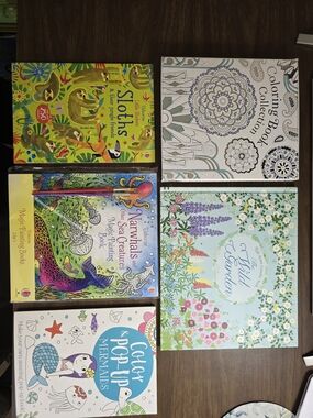 Assorted Coloring Books Collection - Usborne